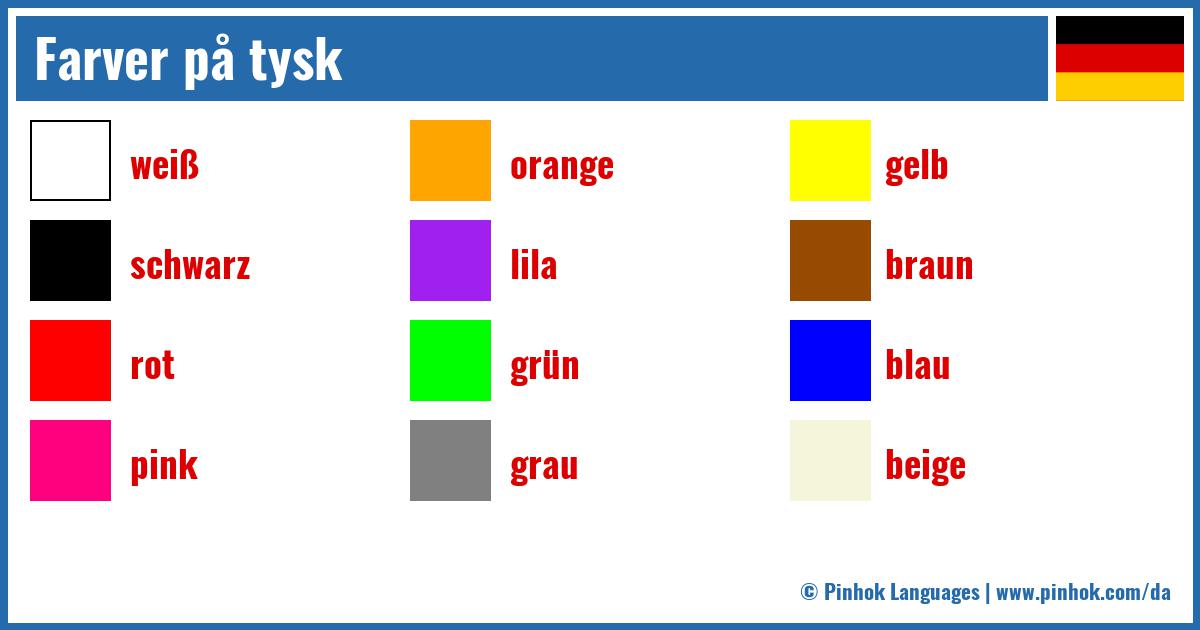 Farver på tysk