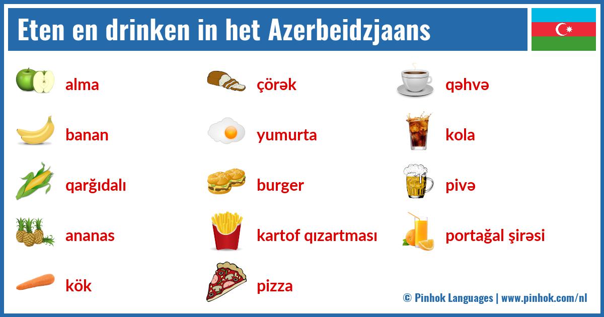 Eten en drinken in het Azerbeidzjaans