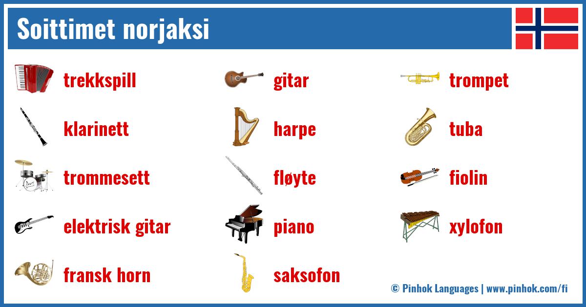 Soittimet norjaksi