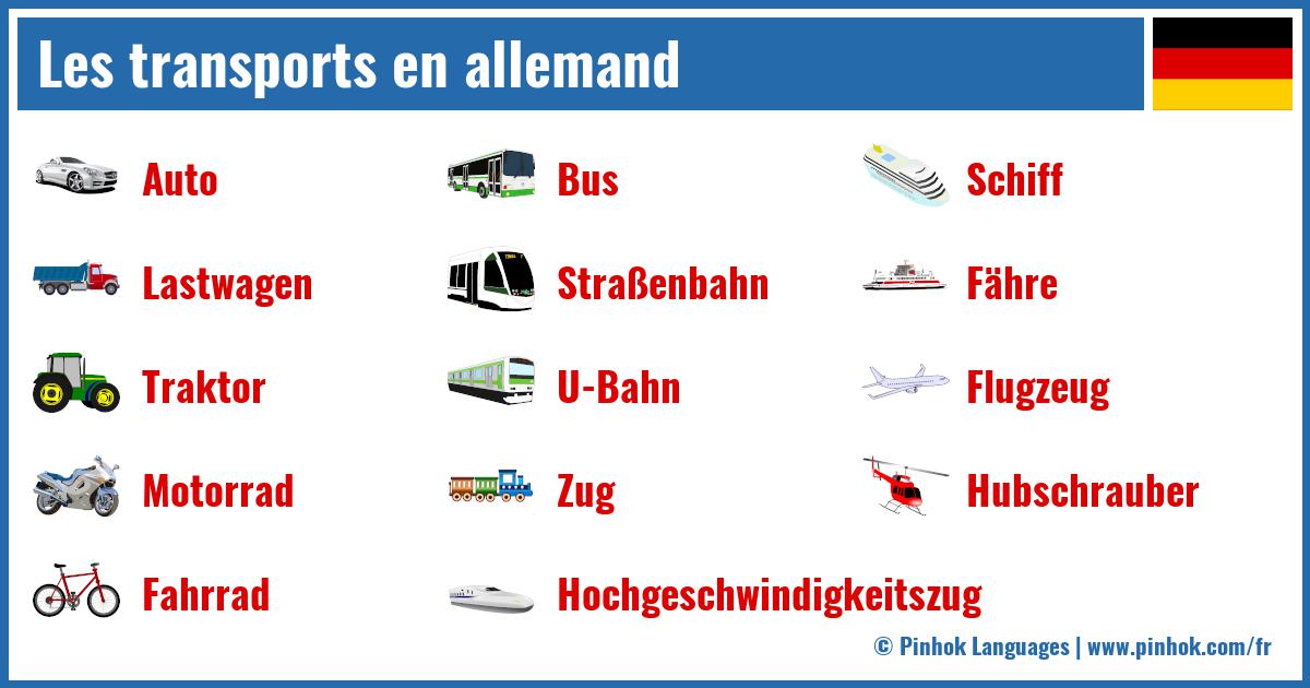 Les transports en allemand