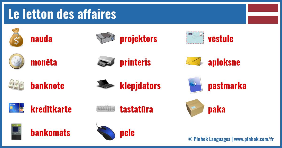 Le letton des affaires