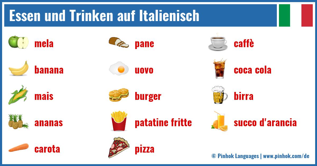 Essen und Trinken auf Italienisch