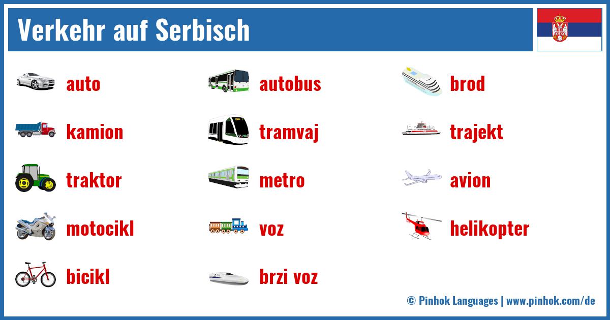 Verkehr auf Serbisch