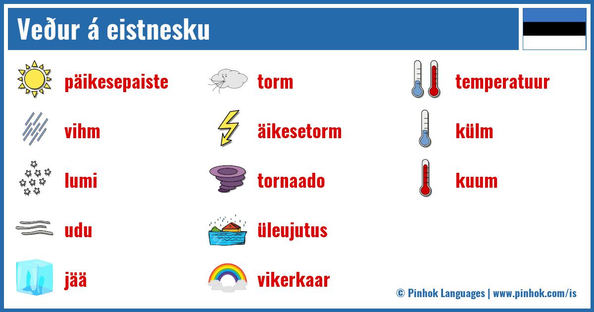 Veður á eistnesku