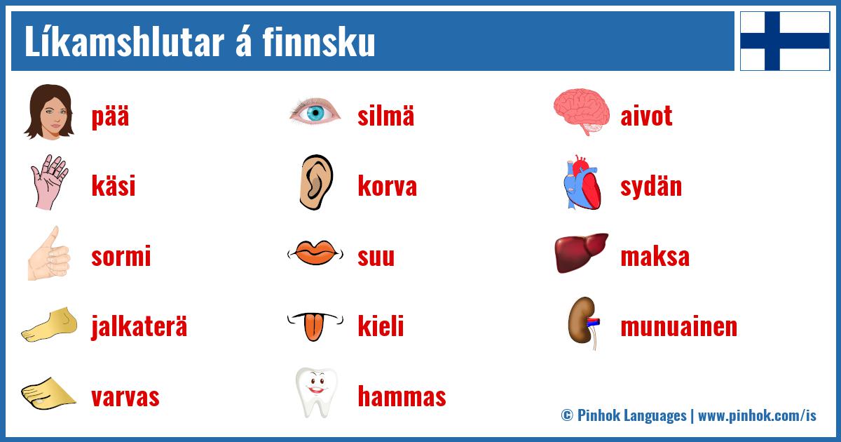 Líkamshlutar á finnsku