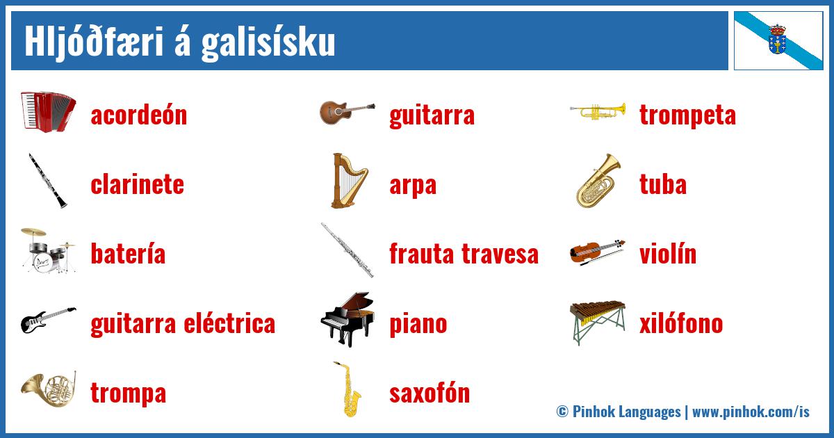 Hljóðfæri á galisísku