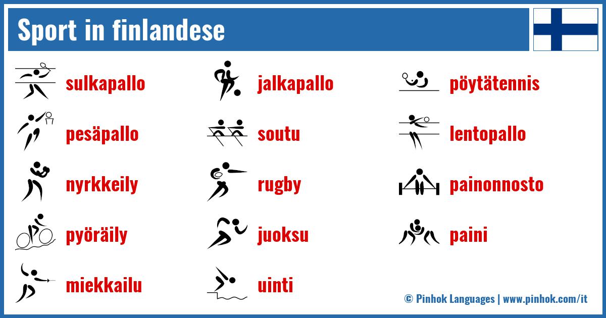 Sport in finlandese