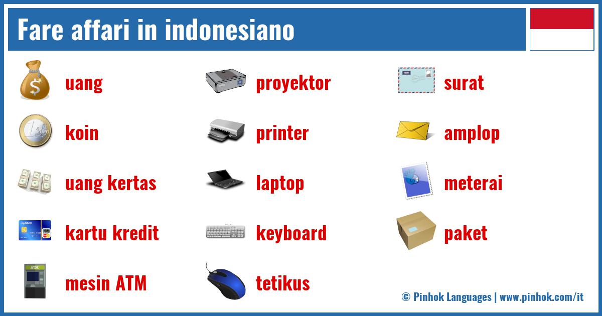 Fare affari in indonesiano