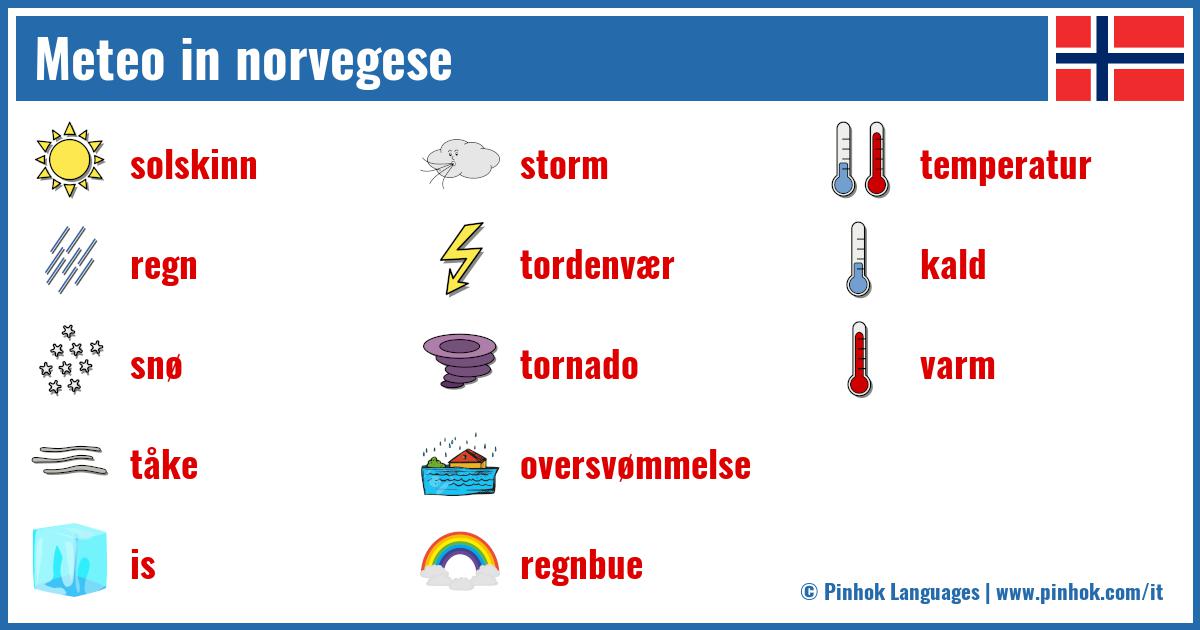 Meteo in norvegese