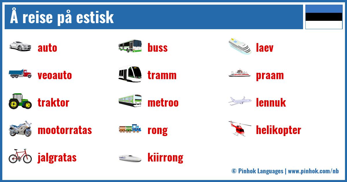 Å reise på estisk