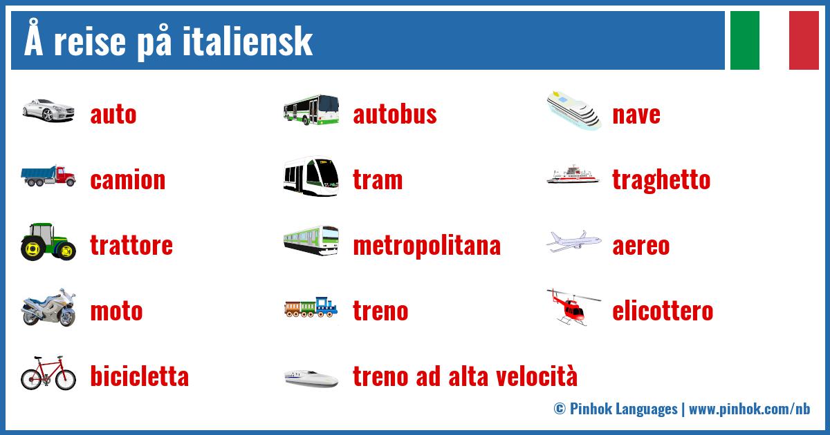 Å reise på italiensk