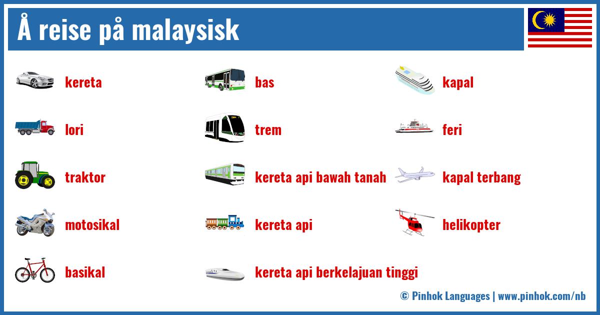 Å reise på malaysisk