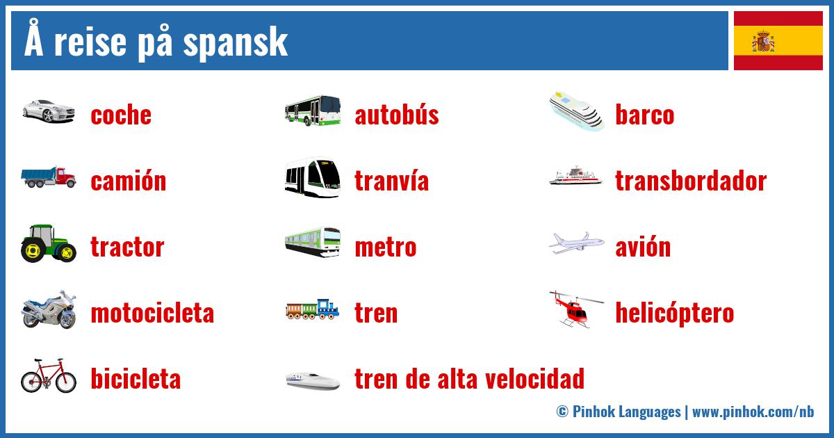 Å reise på spansk