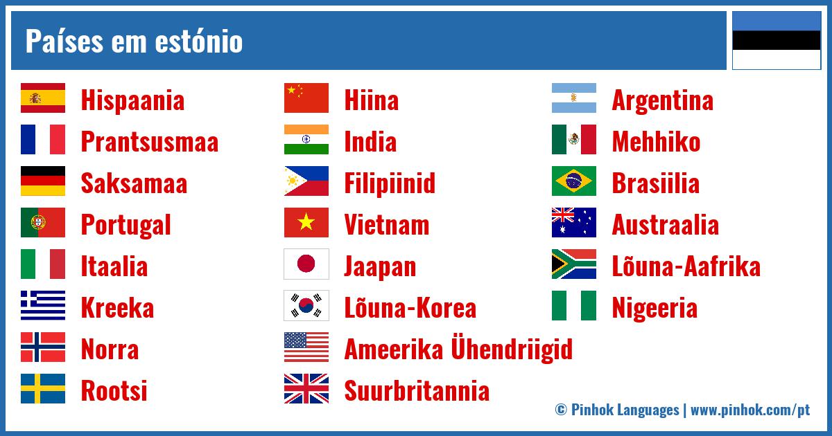 Países em estónio