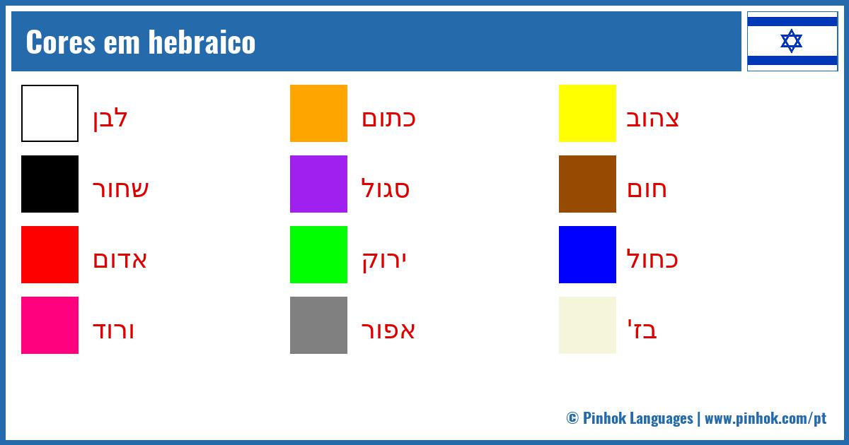 Cores em hebraico