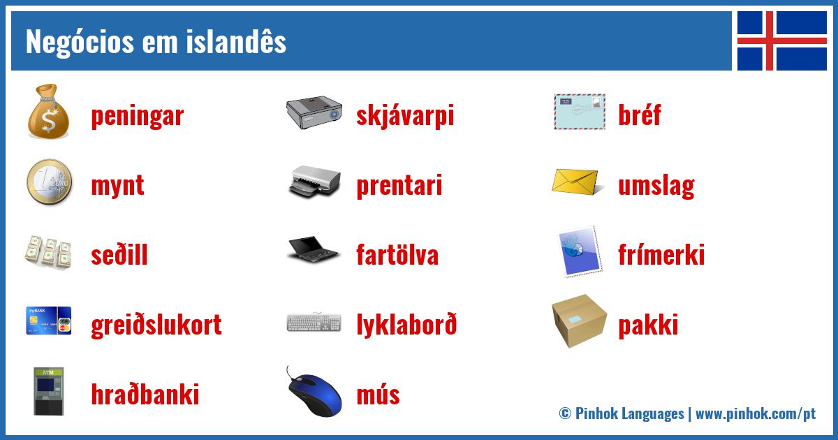 Negócios em islandês