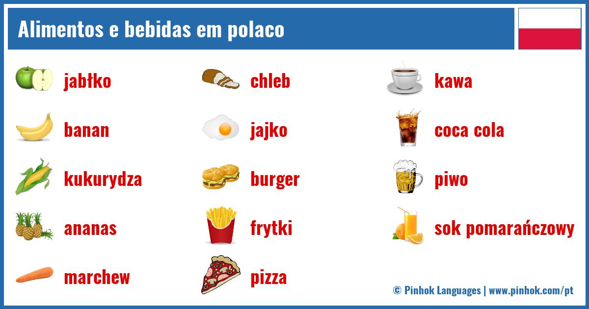 Alimentos e bebidas em polaco