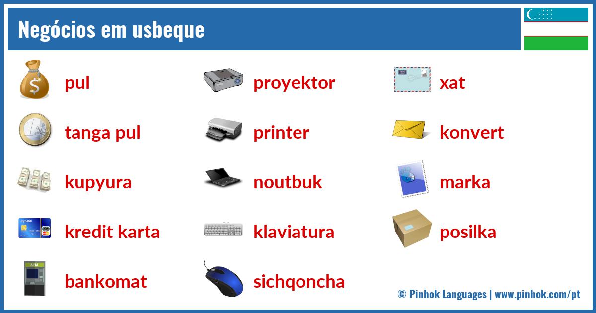 Negócios em usbeque