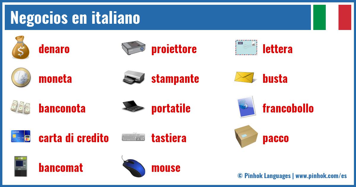 Negocios en italiano