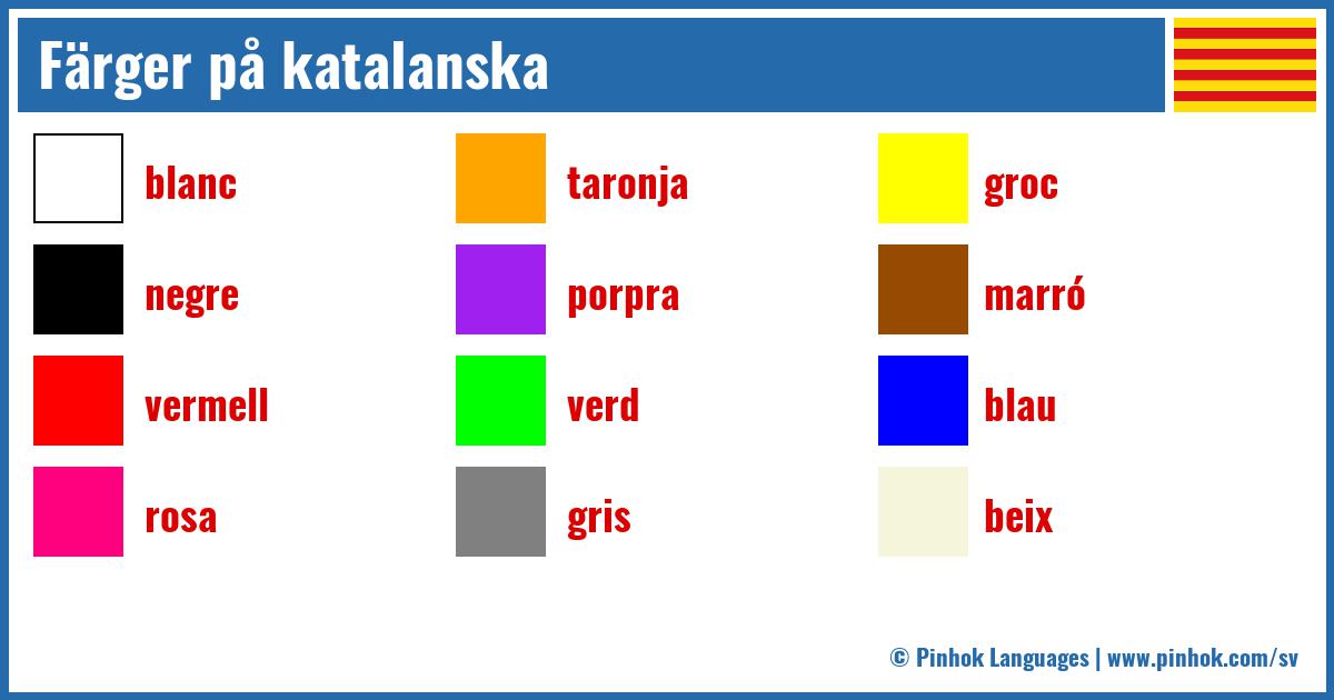 Färger på katalanska