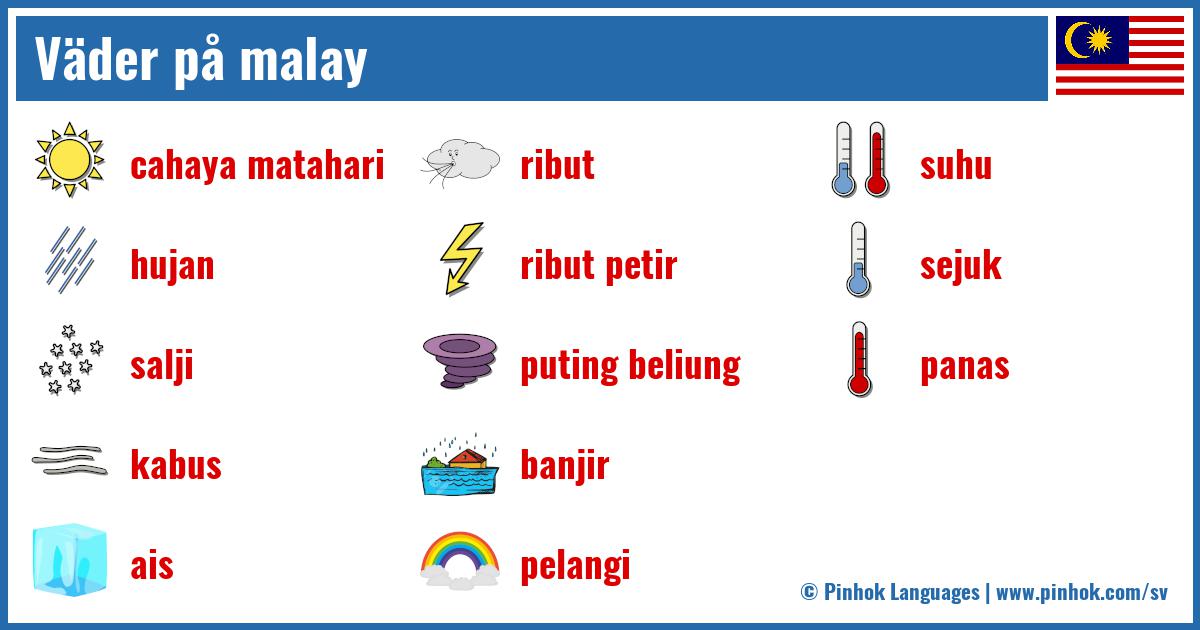 Väder på malay